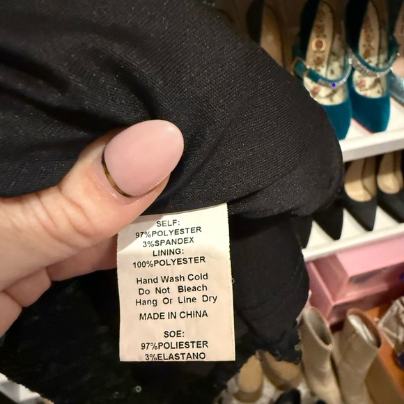 Elegant Green and Black Sequin Dress- Small - Picture 8 of 14